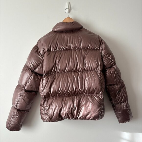 Aritzia The Group by Babaton the Park City Puffer Jacket Metallic Stone Medium - Picture 6 of 9